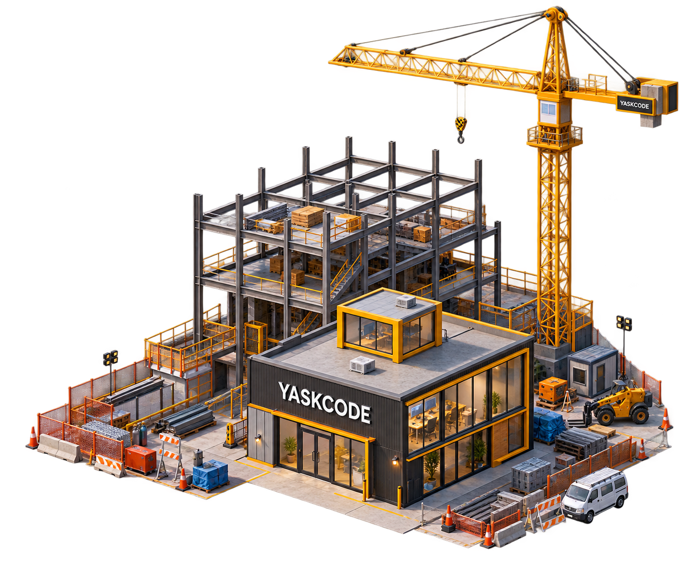 Edificio de Parque Tecnologico y YaskCode Build.